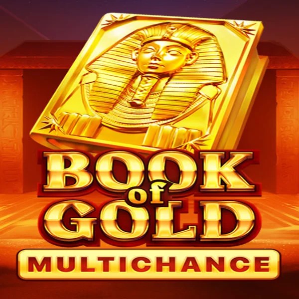 Book of Gold Multichance slot visual from Playson available on billionaire.eu.com