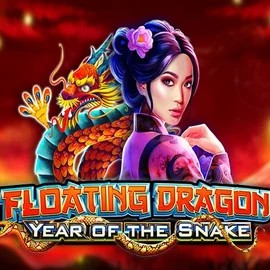 Floating Dragon Year of the Snake slot logo by Pragmatic Play at Billionaire Casino