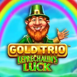Gold Trio Leprechaun's Luck slot logo by Playtech at Billionaire Casino